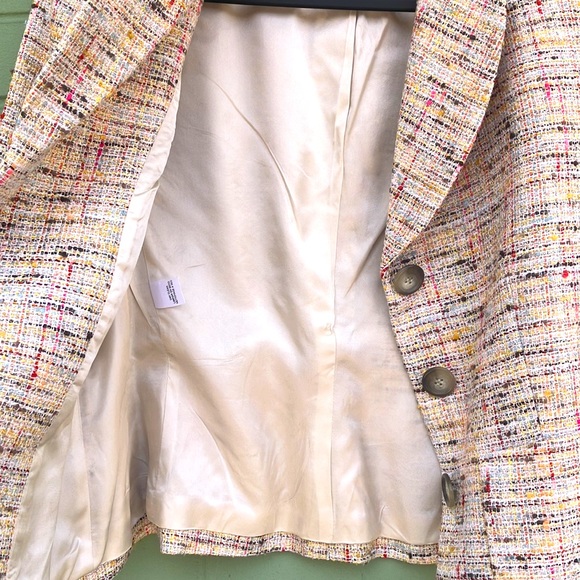 Vintage Anne Klien tweed multi-colored blazer - Picture 7 of 8